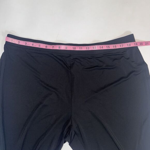 Susan Graver Premier Liquid Knit Black Pull On Pant Stretch Women 1XP - Picture 4 of 7